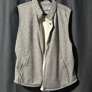 Men's Gray Fleece Vest